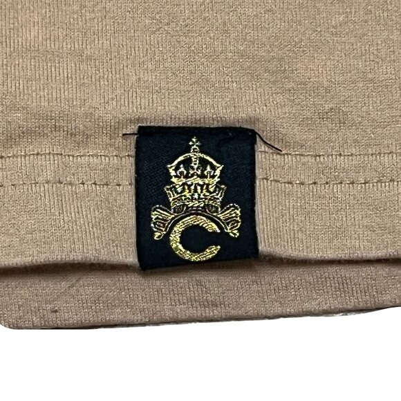 Vtg Coogi Royal Crest Polo 4XL Khaki Embroidered Cotton Y2K Chic Streetwear - Picture 9 of 16